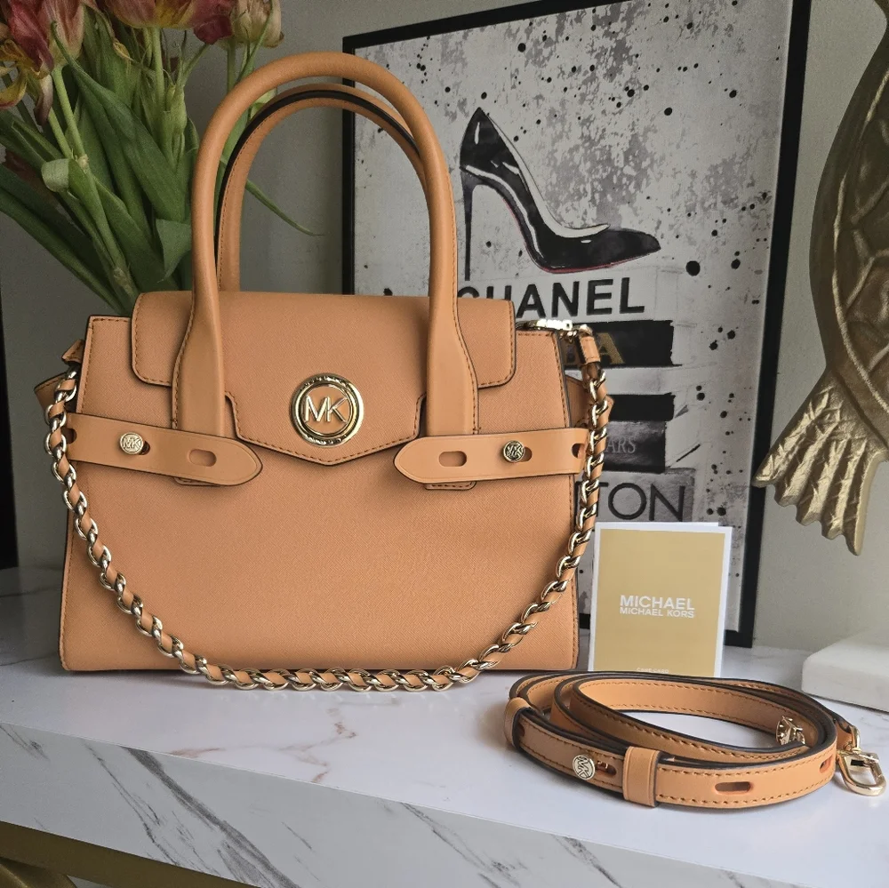 Michael Kors 3Way Leather Satchel Bag EUC